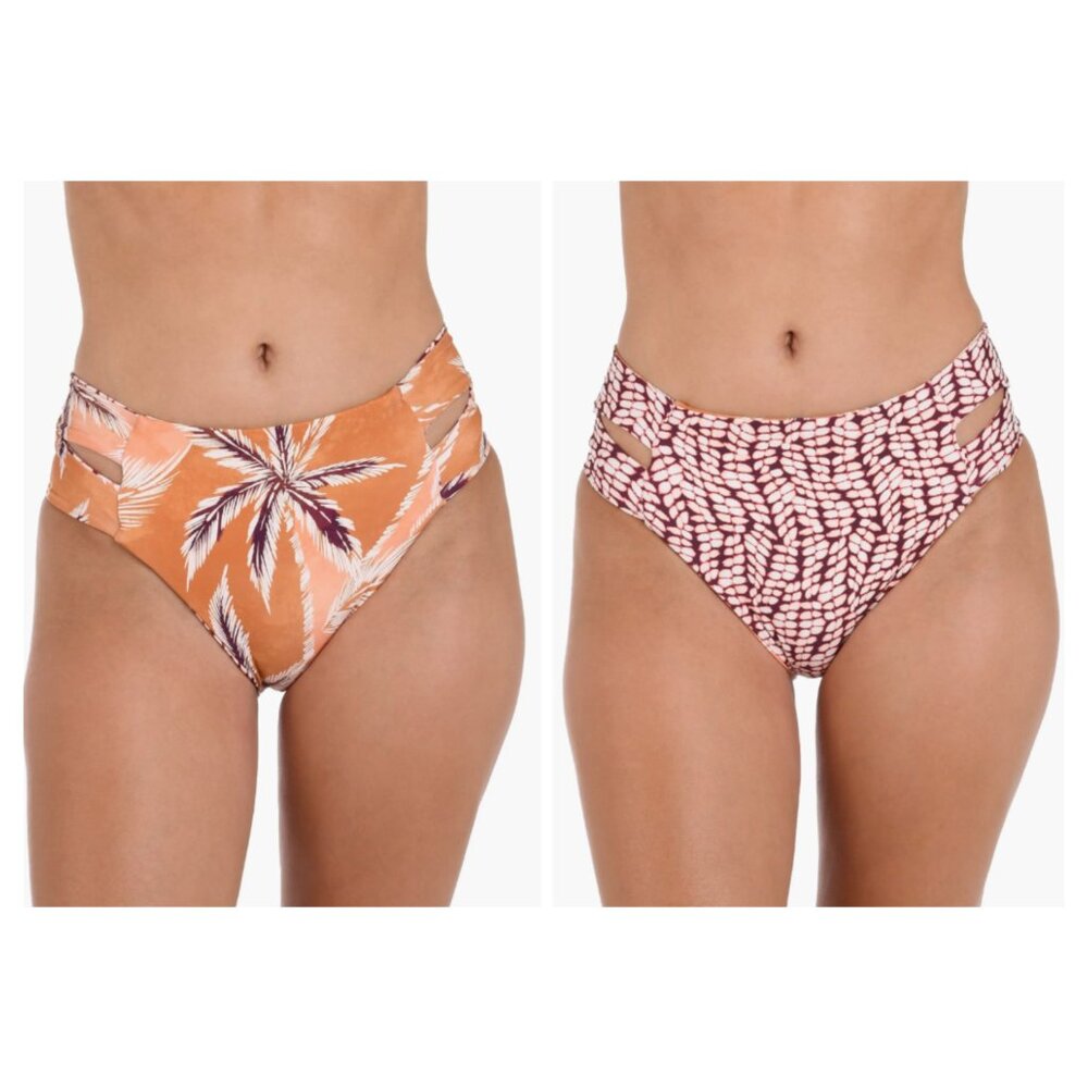 La Blanca Sandy Cove Reversible Bikini Bottoms NWT size 6 Vacation Beach Resort